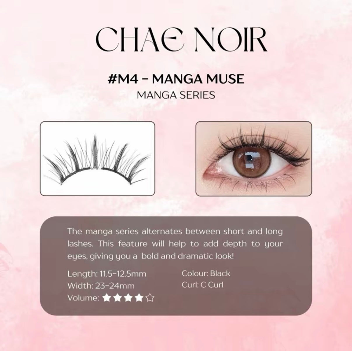 Manga Muse #M4 Magnetic Eyelashes